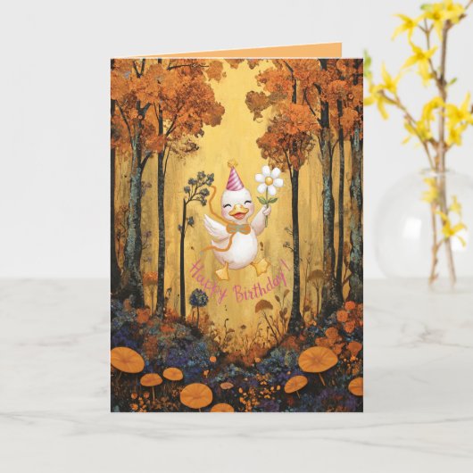 誕生日カード カード (黄色い花)