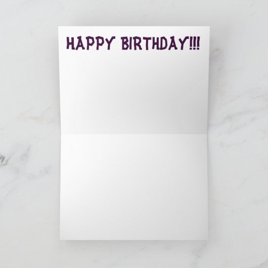 誕生日カード カード (内部)