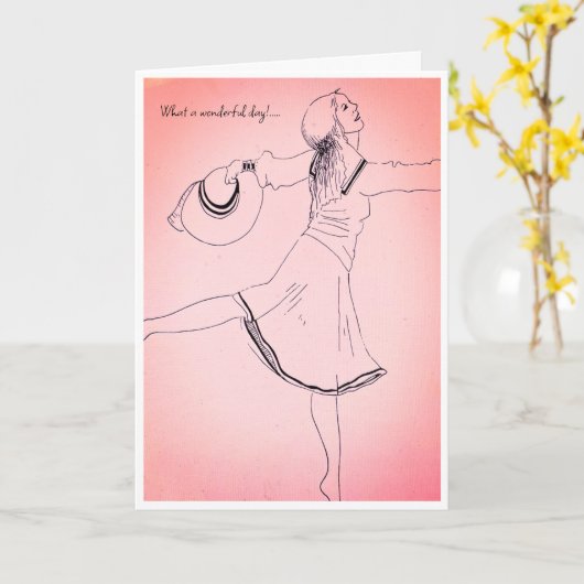 誕生日カード カード (黄色い花)