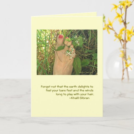 誕生日カード カード (黄色い花)