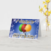 誕生日カード カード (黄色い花)