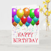 誕生日カード カード (黄色い花)