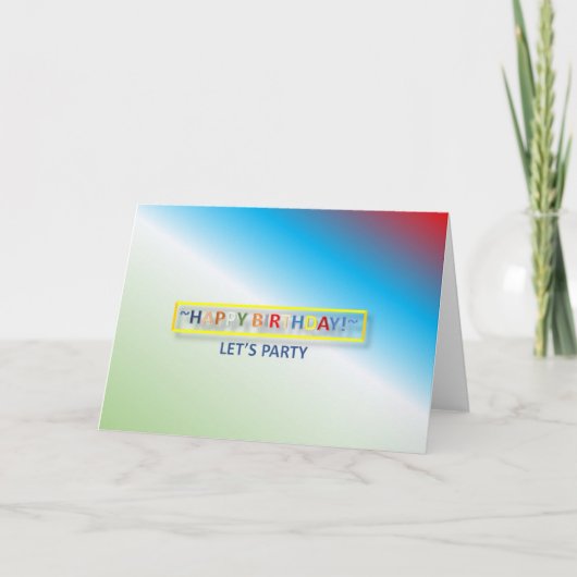 誕生日カード カード (正面)