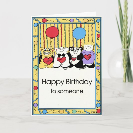 誕生日カード カード (正面)