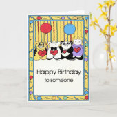 誕生日カード カード (黄色い花)