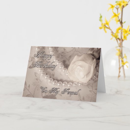 誕生日カード カード (黄色い花)