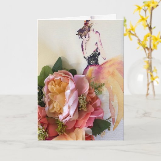 誕生日カード カード (黄色い花)