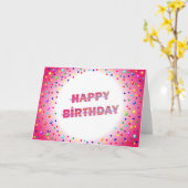 誕生日カード カード (黄色い花)