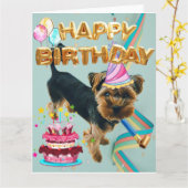 誕生日カード カード (黄色い花)