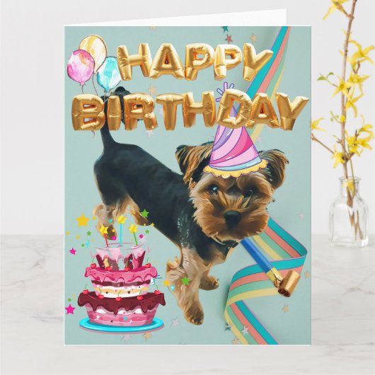 誕生日カード カード (黄色い花)