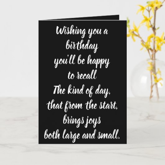 誕生日カード カード (黄色い花)