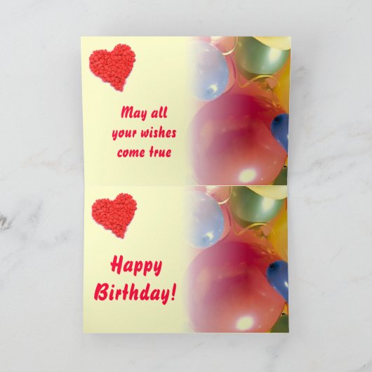 誕生日カード カード (内部)