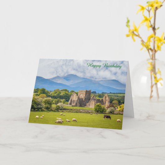 誕生日カード カード (黄色い花)