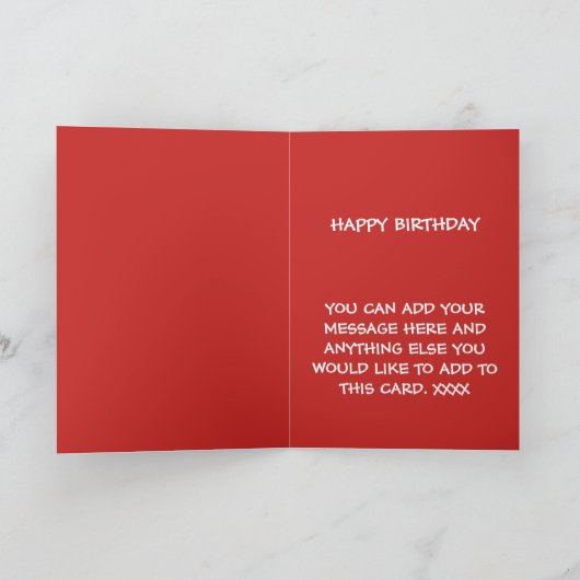 誕生日カード カード (内部)