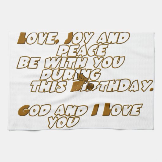 誕生日カード キッチンタオル (横)