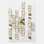 誕生日カード キッチンタオル (縦)