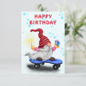 誕生日カード(ギフト付きハッピースカー格言) カード (スタンド正面)