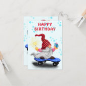 誕生日カード(ギフト付きハッピースカー格言) カード (正面/裏面インサイチュ)