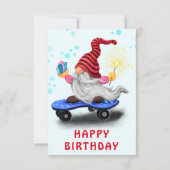 誕生日カード(ギフト付きハッピースカー格言) カード (裏面)