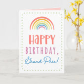 誕生日カード（グランペール用） カード (黄色い花)