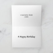 誕生日カード – コヴェントガーデン,ロンドン カード (内部)