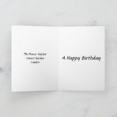 誕生日カード – コヴェントガーデン,ロンドン カード (内部)