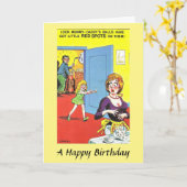 誕生日カード – ゴルフボール カード (黄色い花)