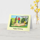 誕生日カード – ゴルフ – ザラフ カード (黄色い花)