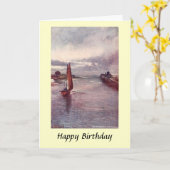 誕生日カード – サウスウォルド、サフォーク カード (黄色い花)