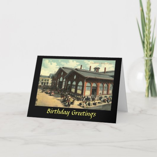 誕生日カード – サバンナ、ジョージア カード (正面)