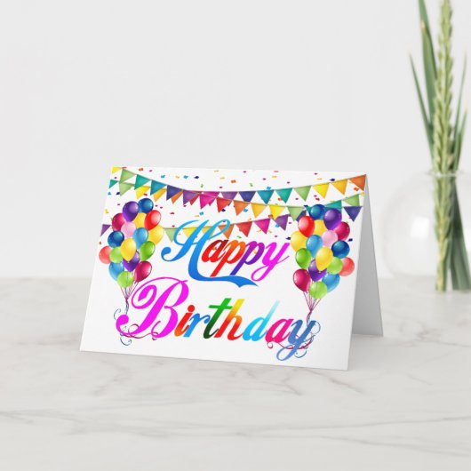 誕生日カード サンキューカード (正面)