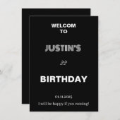 誕生日カード サンキューカード (正面/裏面)