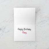 誕生日カード サンキューカード (内部)