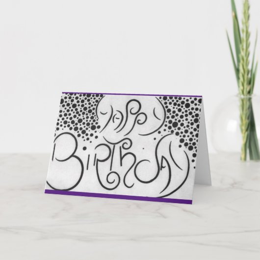 誕生日カード サンキューカード (正面)