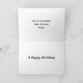 誕生日カード – シテデカルカソンヌ,フランス カード (内部)