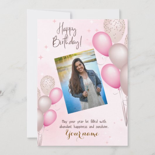 誕生日カード シーズンカード (正面)