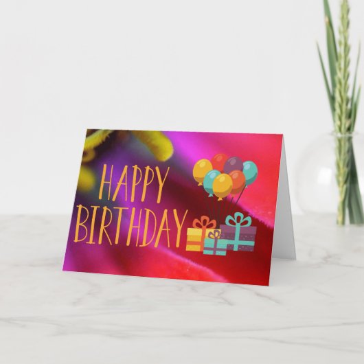 誕生日カード シーズンカード (正面)