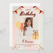 誕生日カード シーズンカード (正面/裏面)