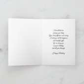 誕生日カード-スイートピー カード (内部)