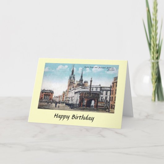 誕生日カード – スコットランド，アバディーン カード (正面)