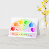 誕生日カード – ストレート・ウーマン・ゲイマン カード (黄色い花)