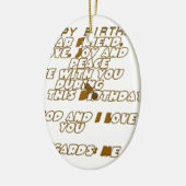 誕生日カード セラミックオーナメント (左)