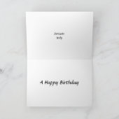 誕生日カード – ソレント，イタリア カード (内部)