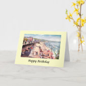 誕生日カード – ダグラス、マン島 カード (黄色い花)