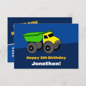 誕生日カード – トラック (正面/裏面)