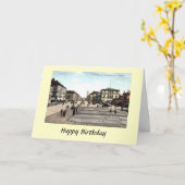 誕生日カード – ドイツ，ミュンヘン カード (黄色い花)