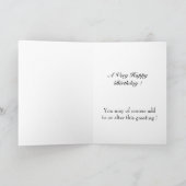 誕生日カード、ニューヨーク市、セントラルパーク カード (内部)