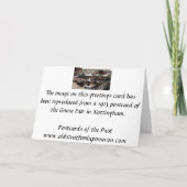 誕生日カード – ノッティンガムグースフェア カード (裏面)