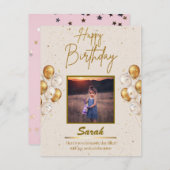 誕生日カード ノートカード (正面/裏面)