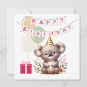 誕生日カード ノートカード (正面)